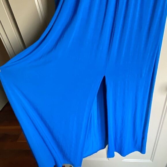 Neiman Marcus Royal blue sleeveless maxi with keyhole neckline. Size M. Like New - Picture 4 of 4